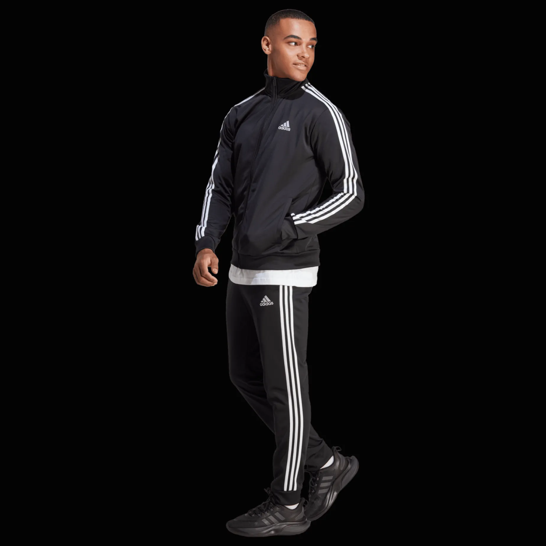 Basic 3-Stripes Tricot Tracksuit, herre - Fritid- & Joggebukser - Basic 3-Stripes Tricot Tracksuit, herre