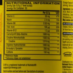 C4 Original Orange, pre-workout-pulver - Pre-Workout - C4 Original Orange, pre-workout-pulver