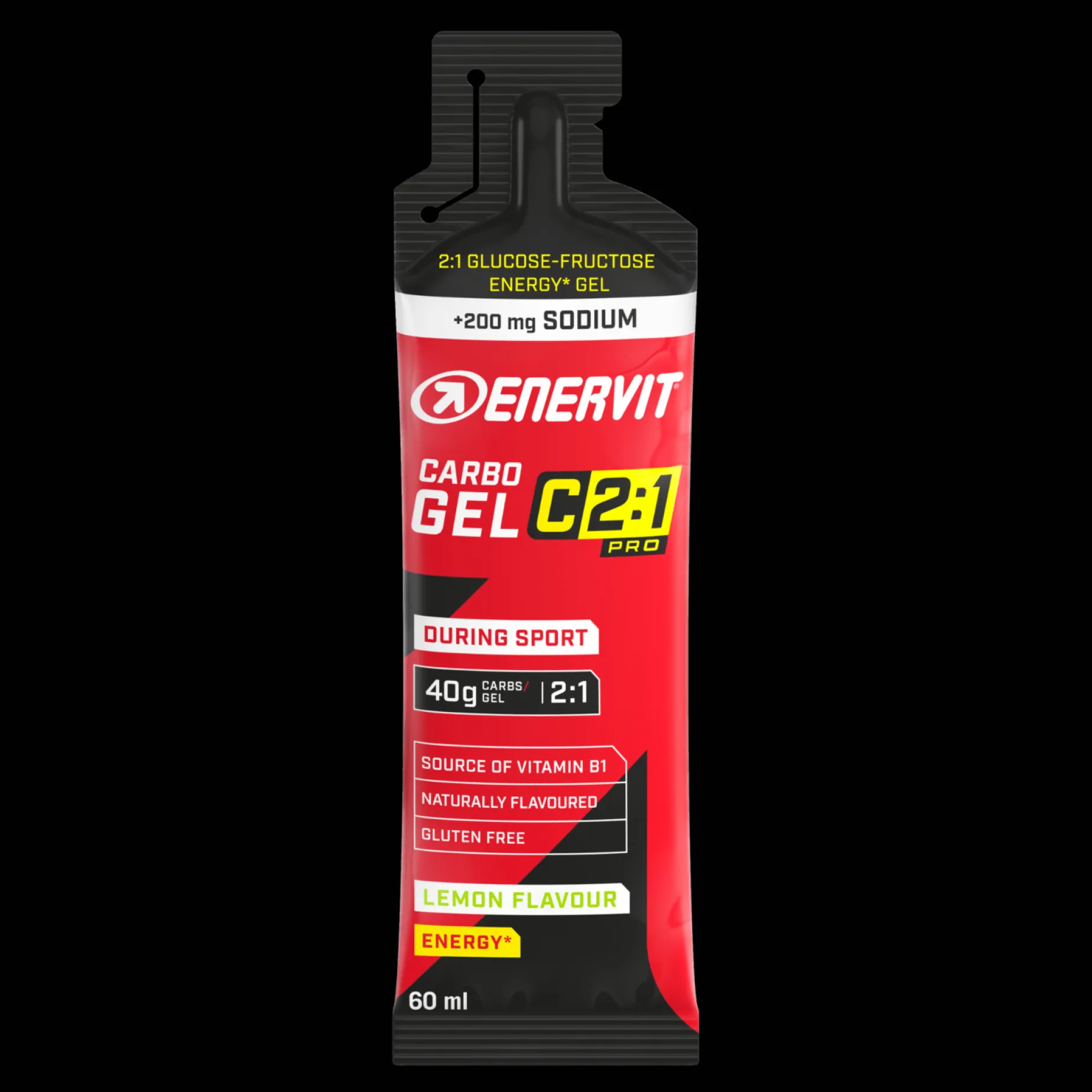 C2:1 PRO Carbo Gel Lemon + 200mg sodium, energigel - Energigel - C2:1 PRO Carbo Gel Lemon + 200mg sodium, energigel