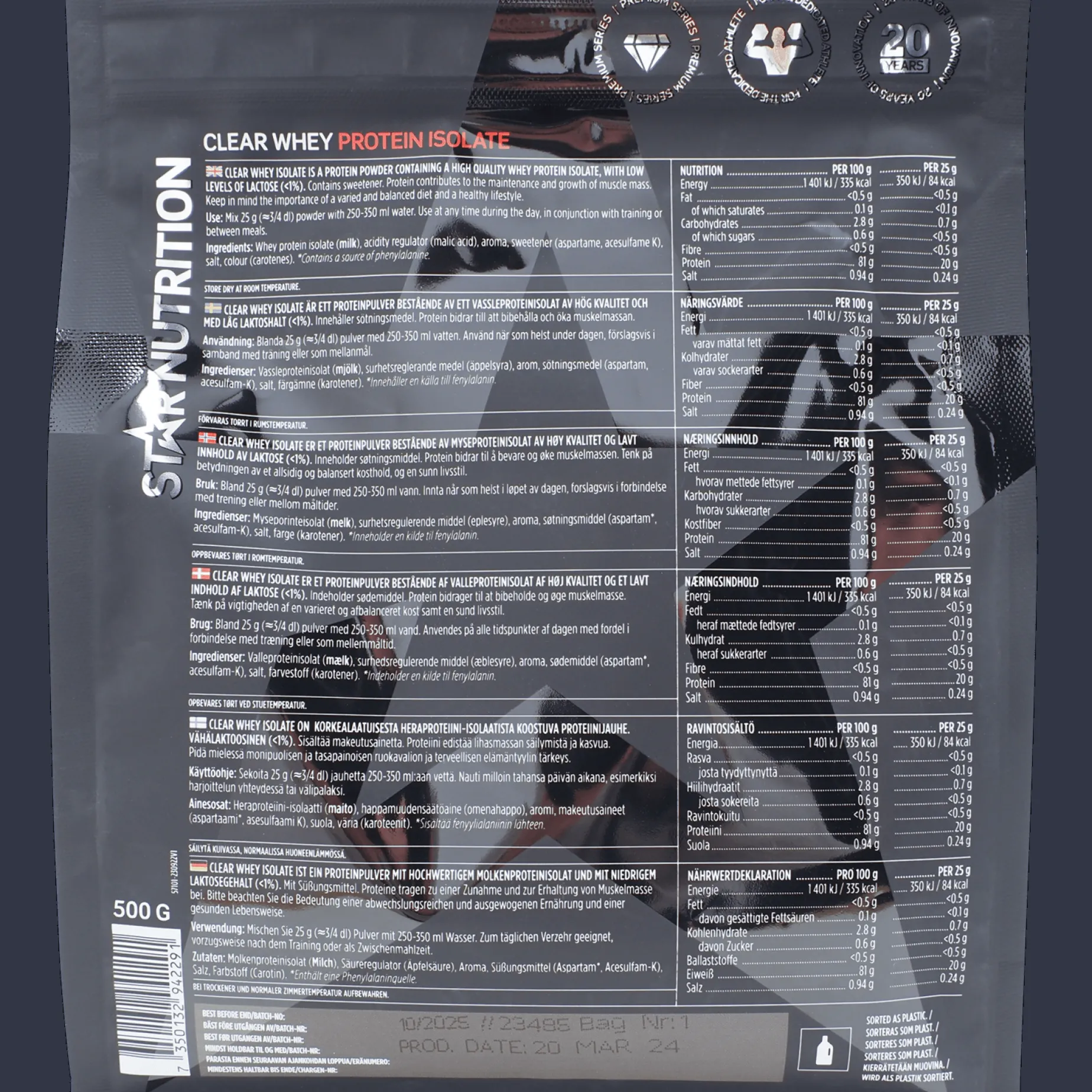 Clear Whey 500g, proteinpulver - Proteiner - Clear Whey 500g, proteinpulver