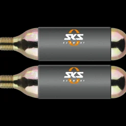 CO2 Cartridge w/threads 24 g 2 pk, trykkluftpatroner - Sykkelpumpe - CO2 Cartridge w/threads 24 g 2 pk, trykkluftpatroner