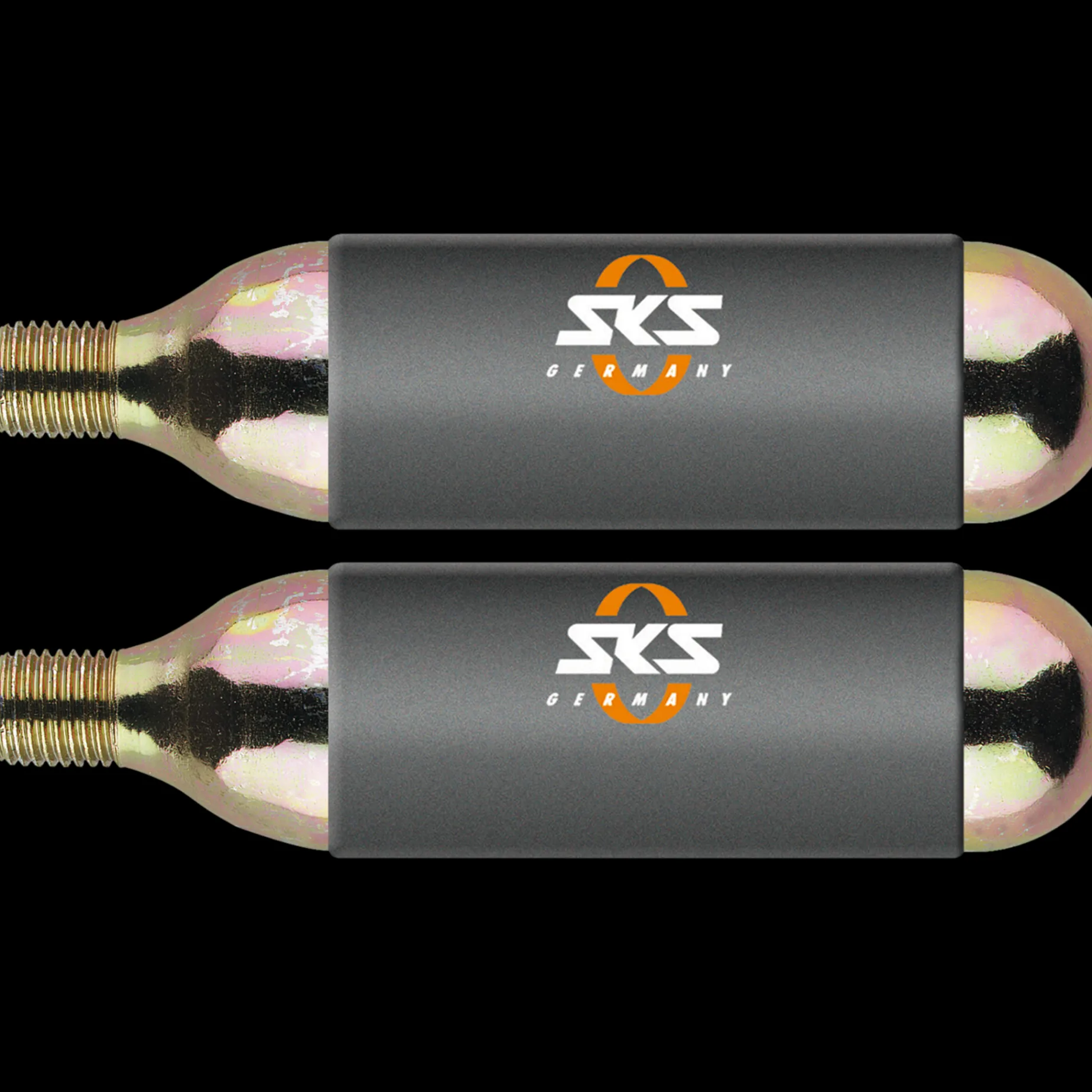 CO2 Cartridge w/threads 24 g 2 pk, trykkluftpatroner - Sykkelpumpe - CO2 Cartridge w/threads 24 g 2 pk, trykkluftpatroner