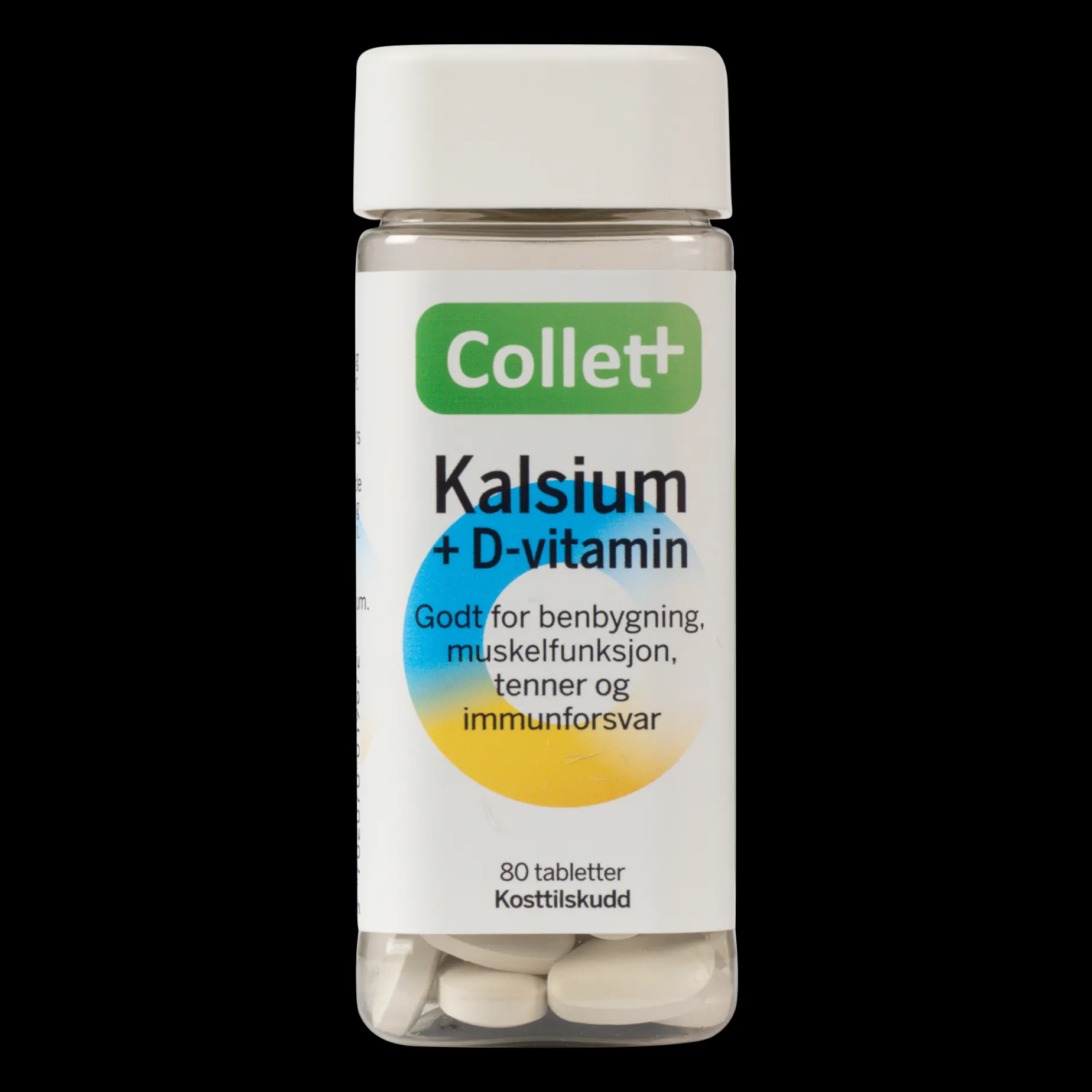 Collett Kalsium + D-vitamin 80, kosttilskudd - Kosttilskudd - Collett Kalsium + D-vitamin 80, kosttilskudd