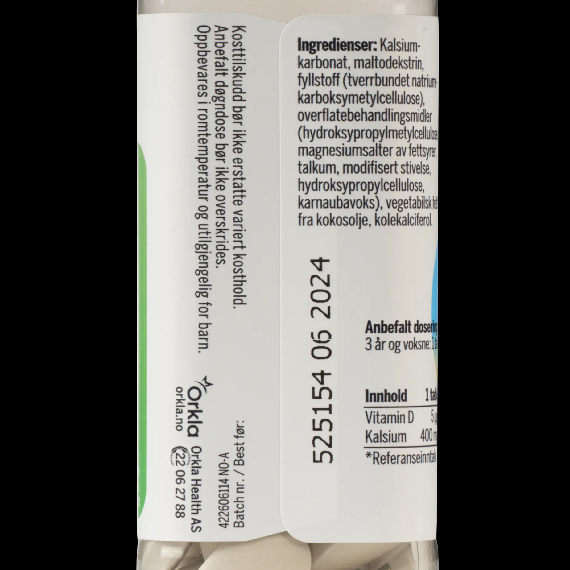 Collett Kalsium + D-vitamin 80, kosttilskudd - Kosttilskudd - Collett Kalsium + D-vitamin 80, kosttilskudd