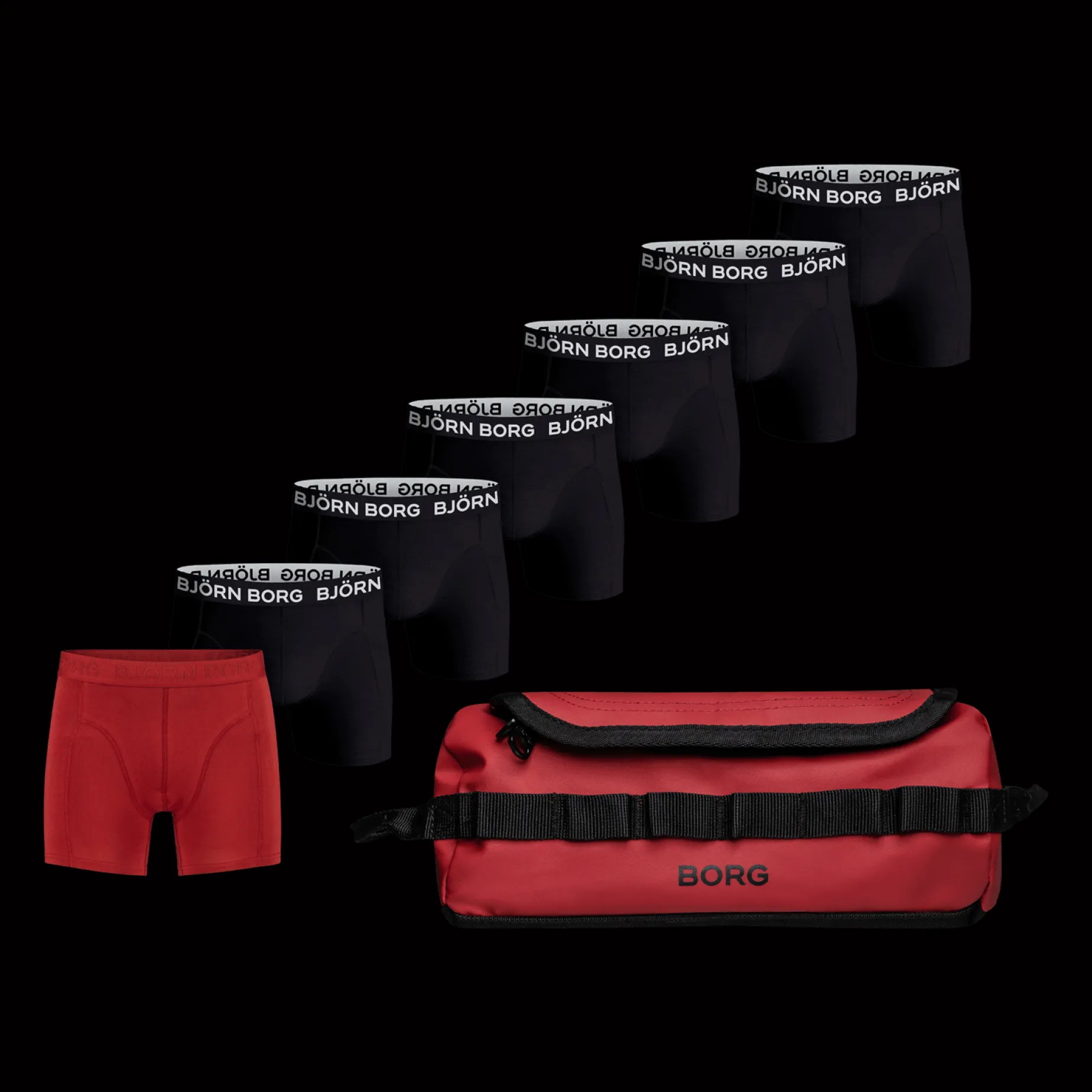 Cotton Stretch Boxer + Wash Bag, boxer, herre - Boxershorts - Cotton Stretch Boxer + Wash Bag, boxer, herre