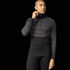 Dalen 2-layer Wool Polo Zip, ulltrøye, herre - Ullundertøy overdel herre - Dalen 2-layer Wool Polo Zip, ulltrøye, herre