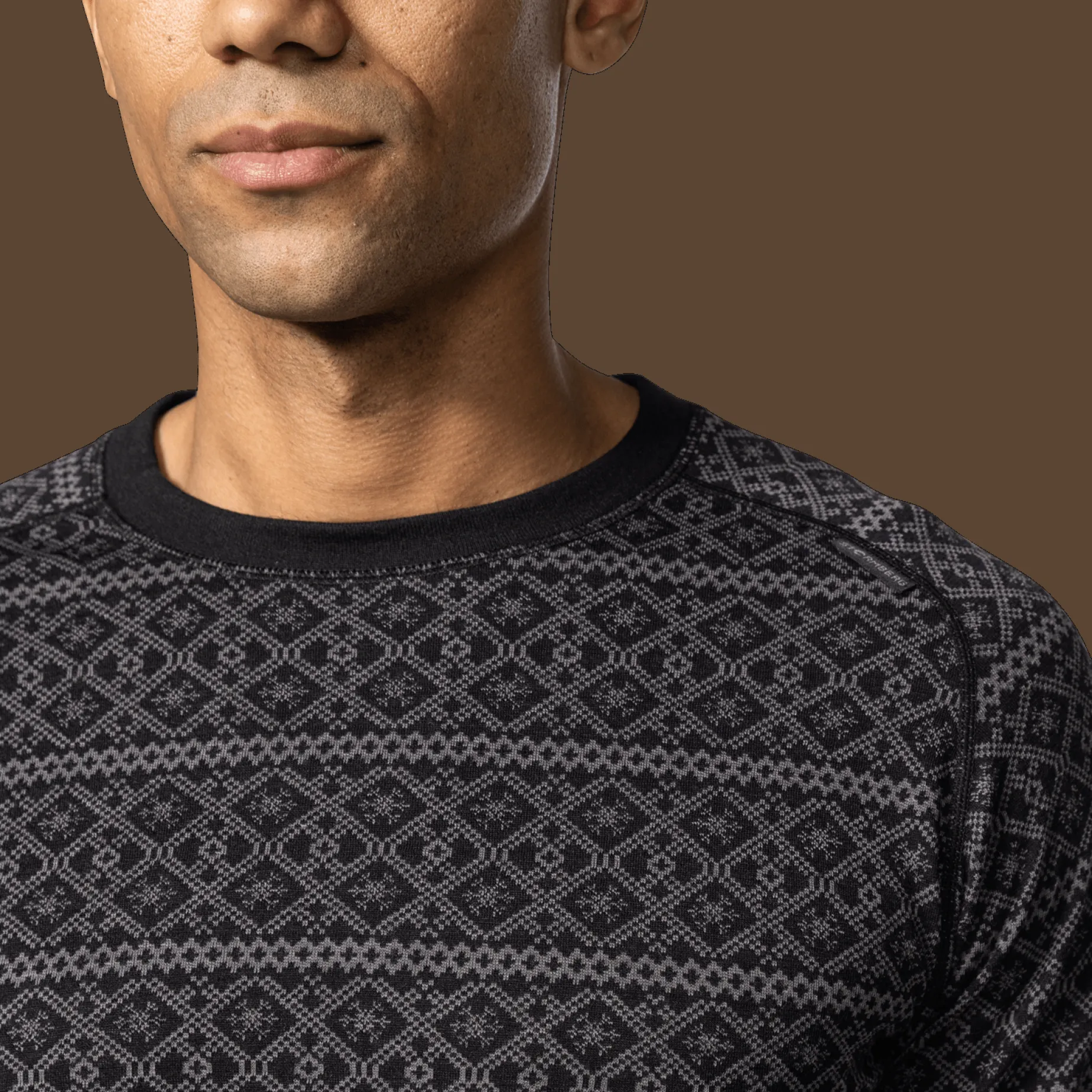 Dalen 2-layer Wool Roundneck, ulltrøye, herre - Ullundertøy overdel herre - Dalen 2-layer Wool Roundneck, ulltrøye, herre