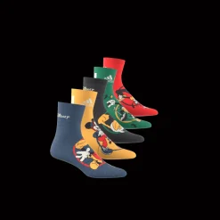 Disney Mickey Mouse 5 Pair Pack Socks, sokker, barn og junior - Bomullssokker - Disney Mickey Mouse 5 Pair Pack Socks, sokker, barn og junior