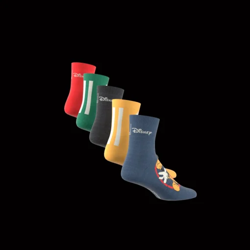 Disney Mickey Mouse 5 Pair Pack Socks, sokker, barn og junior - Bomullssokker - Disney Mickey Mouse 5 Pair Pack Socks, sokker, barn og junior