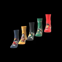 Disney Mickey Mouse 5 Pair Pack Socks, sokker, barn og junior - Bomullssokker - Disney Mickey Mouse 5 Pair Pack Socks, sokker, barn og junior