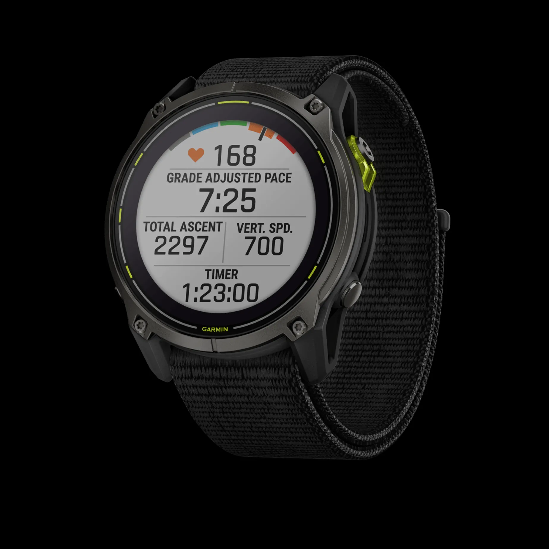 Enduro 3 – 51 mm, Solar, Sapphire, Carbon Gray DLC Ti, ultrafit Nylon Strap, smartklokke, unisex - Pulsklokke - Enduro 3 – 51 mm, Solar, Sapphire, Carbon Gray DLC Ti, ultrafit Nylon Strap, smartklokke, unisex