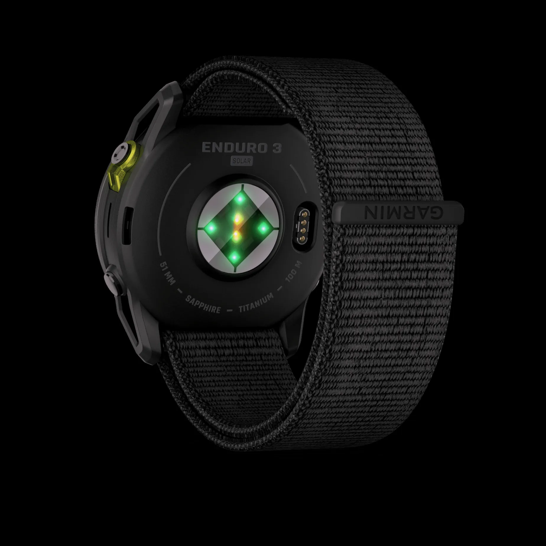 Enduro 3 – 51 mm, Solar, Sapphire, Carbon Gray DLC Ti, ultrafit Nylon Strap, smartklokke, unisex - Pulsklokke - Enduro 3 – 51 mm, Solar, Sapphire, Carbon Gray DLC Ti, ultrafit Nylon Strap, smartklokke, unisex