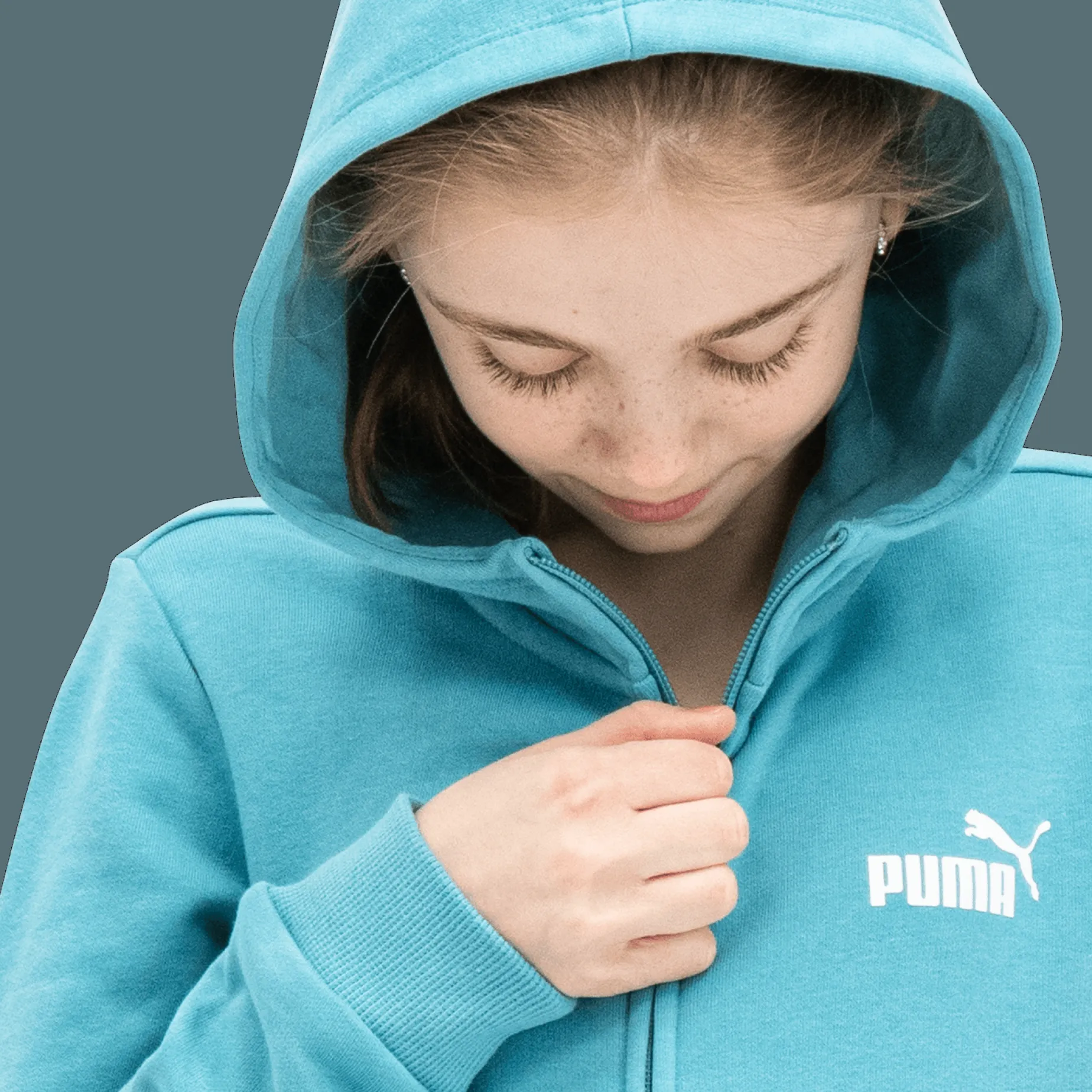 Essential Small Logo Full-Zip Hoodie, hettejakke junior - Collegegenser & Hettegenser - Essential Small Logo Full-Zip Hoodie, hettejakke junior