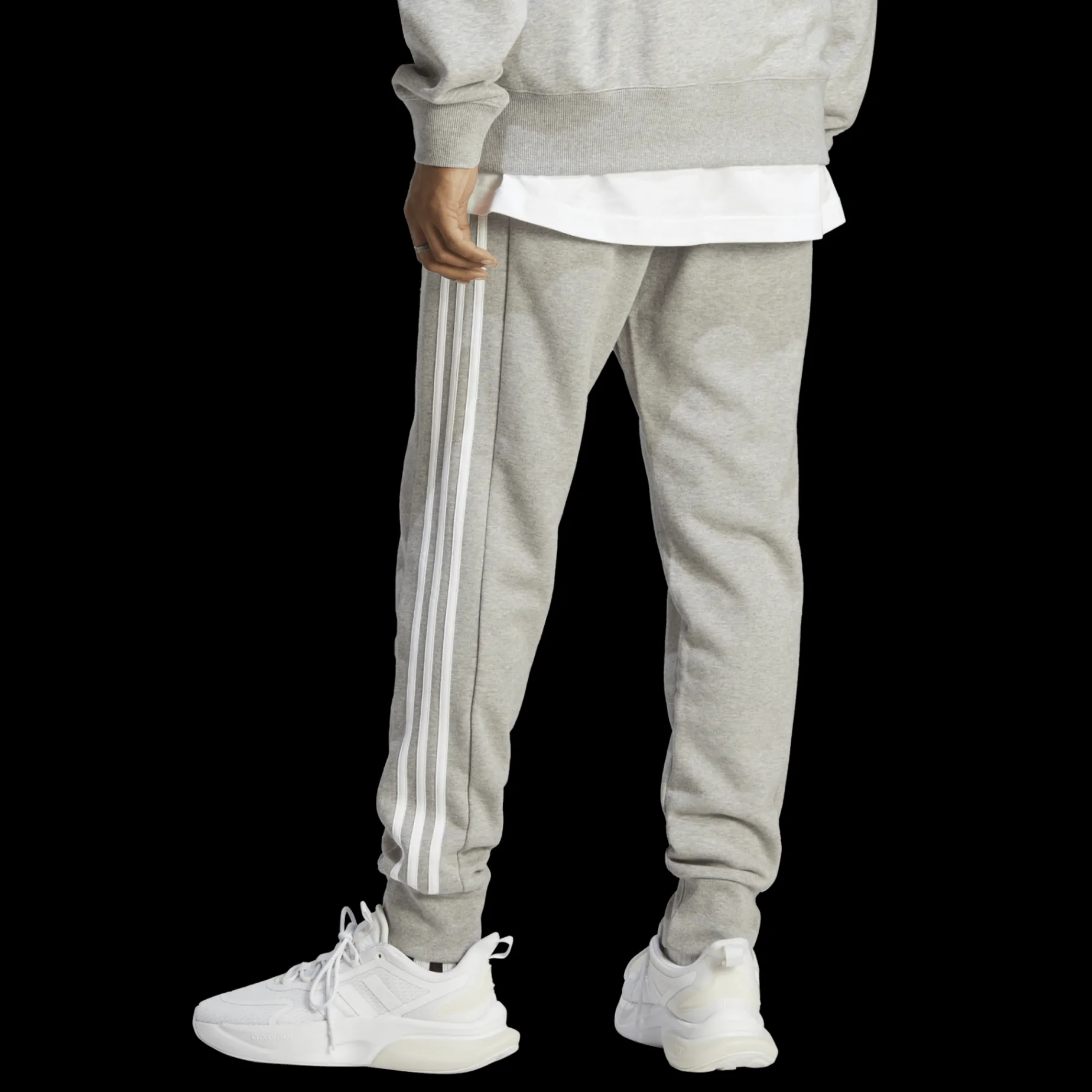 Essentials French Terry 3-Stripes Pant, joggebukse, herre - Fritid- & Joggebukser - Essentials French Terry 3-Stripes Pant, joggebukse, herre