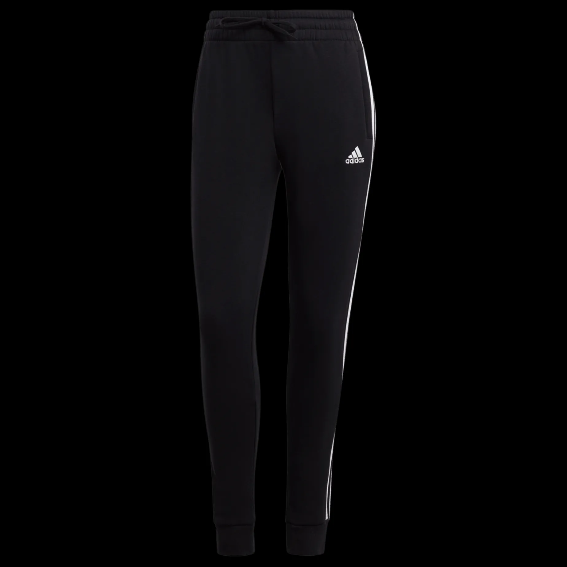 Essentials 3-Stripes Fleece Joggers, joggebukse, dame - Jogge-& Fritidsbukse - Essentials 3-Stripes Fleece Joggers, joggebukse, dame