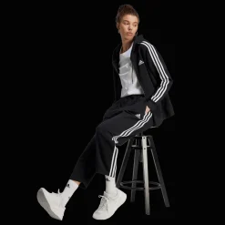 Essentials 3-Stripes Open Hem Fleece Joggers, joggebukse, dame - Jogge-& Fritidsbukse - Essentials 3-Stripes Open Hem Fleece Joggers, joggebukse, dame