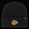 Haymaker 47 Cuff Knit Beanie Blackhawks - 24/25, supporter-lue, unisex - NHL Drakter & Tilbehør - Haymaker 47 Cuff Knit Beanie Blackhawks - 24/25, supporter-lue, unisex