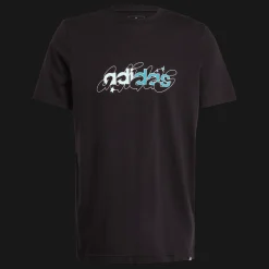 Illustrated Linear Graphic T-Shirt, t-skjorte, herre - Fritids T-Skjorte - Illustrated Linear Graphic T-Shirt, t-skjorte, herre