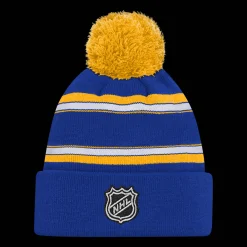 Jacquared Cuffed Knit Pom, lue, junior - NHL Drakter & Tilbehør - Jacquared Cuffed Knit Pom, lue, junior