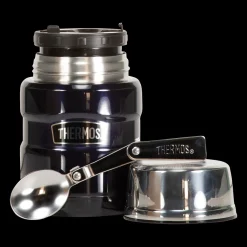 King Stainless Steel Vakuum Food Jar Dark Blue 470 Ml With, mattermos - Termos & Flasker - King Stainless Steel Vakuum Food Jar Dark Blue 470 Ml With, mattermos
