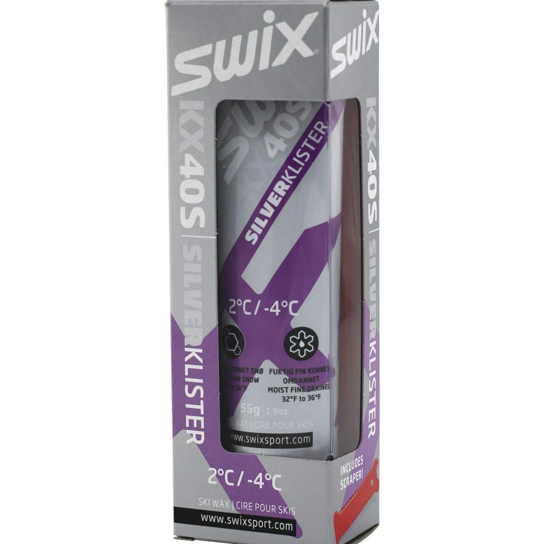 Klister KX40S Silver -4C to 2C 24/25, klister sølv - Festesmøring - Klister KX40S Silver -4C to 2C 24/25, klister sølv