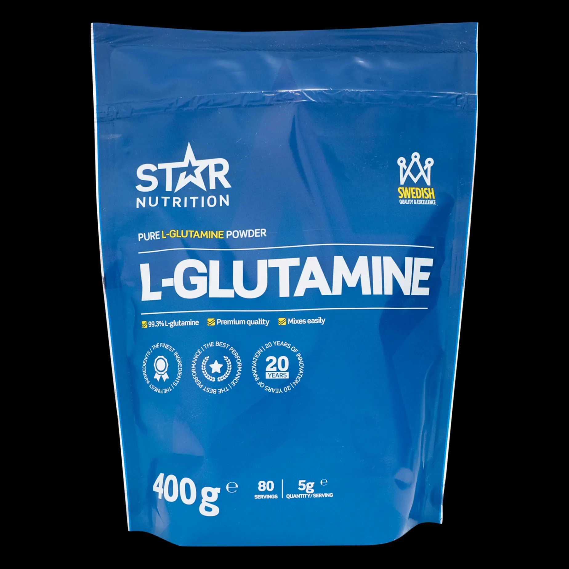 L-glutamine, 400 G, L-glutamin pulver - Helsekost - L-glutamine, 400 G, L-glutamin pulver