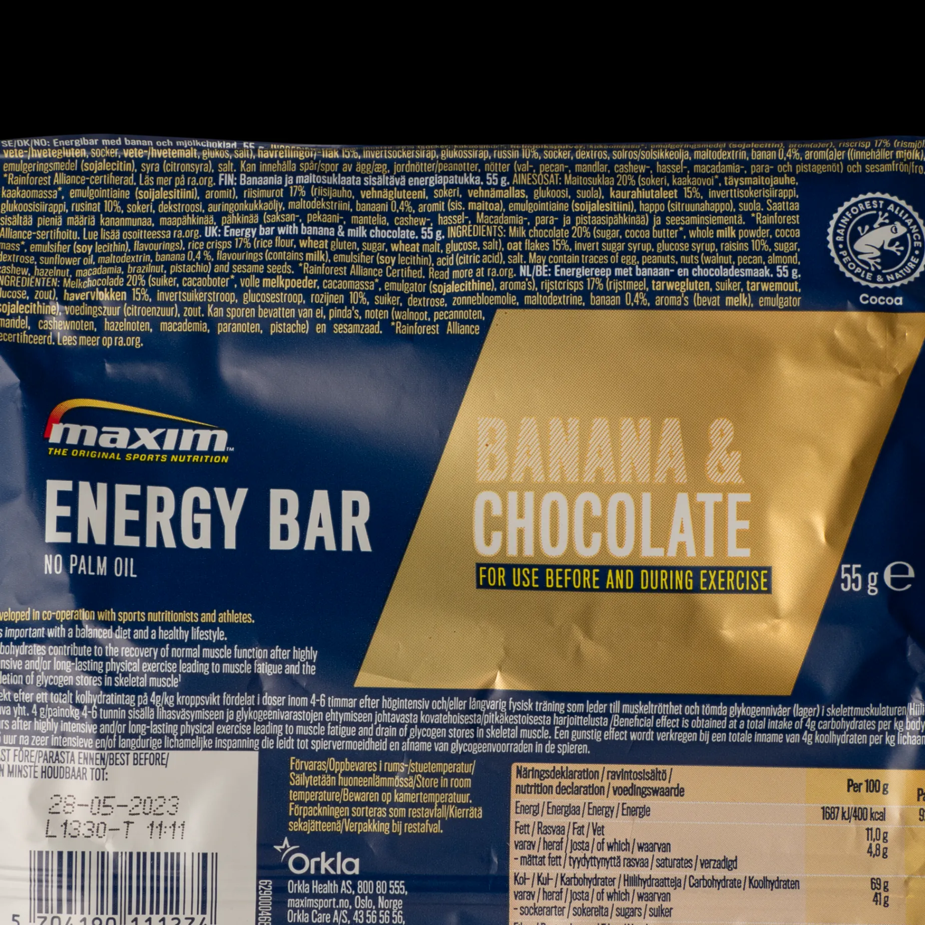 Maxim Energibar 55g - Energibar - Maxim Energibar 55g