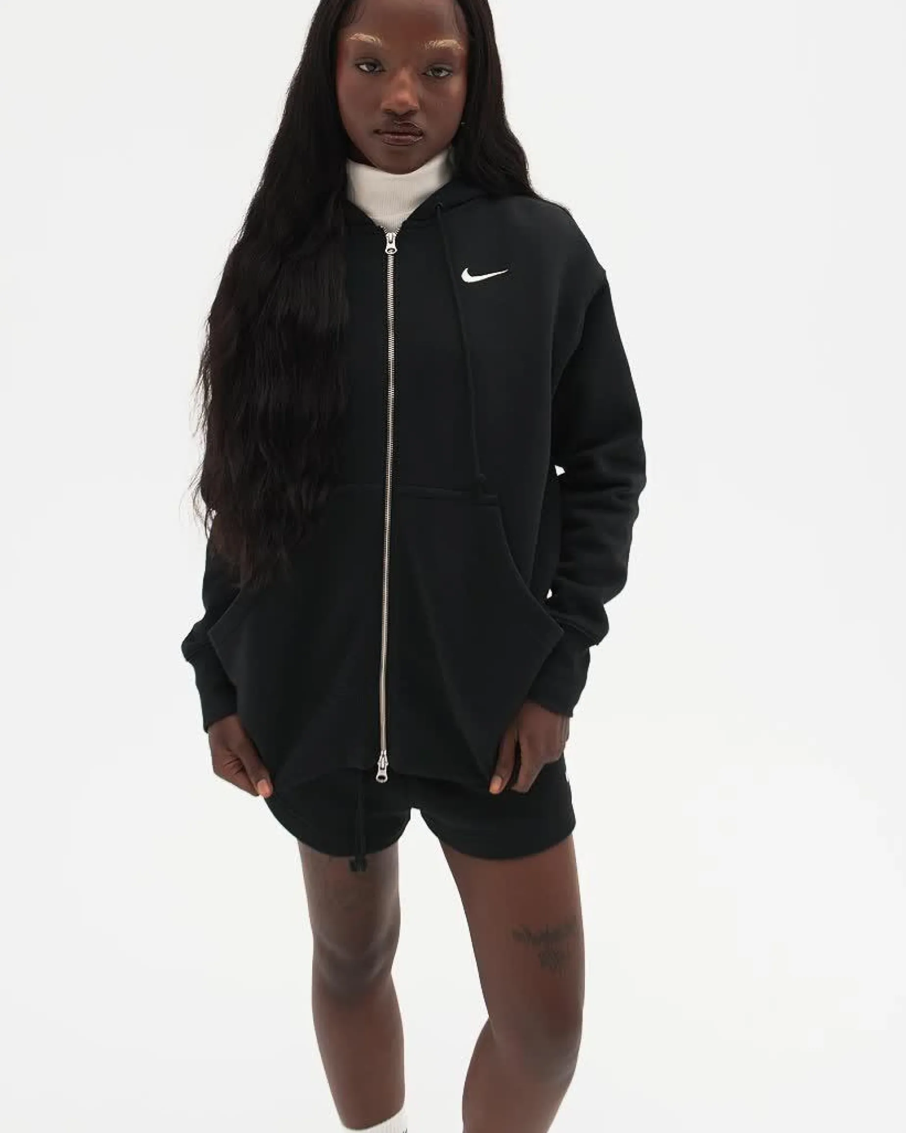 Nike Sportswear Phoenix Fleece, hettejakke, dame - Collegegenser - Nike Sportswear Phoenix Fleece, hettejakke, dame