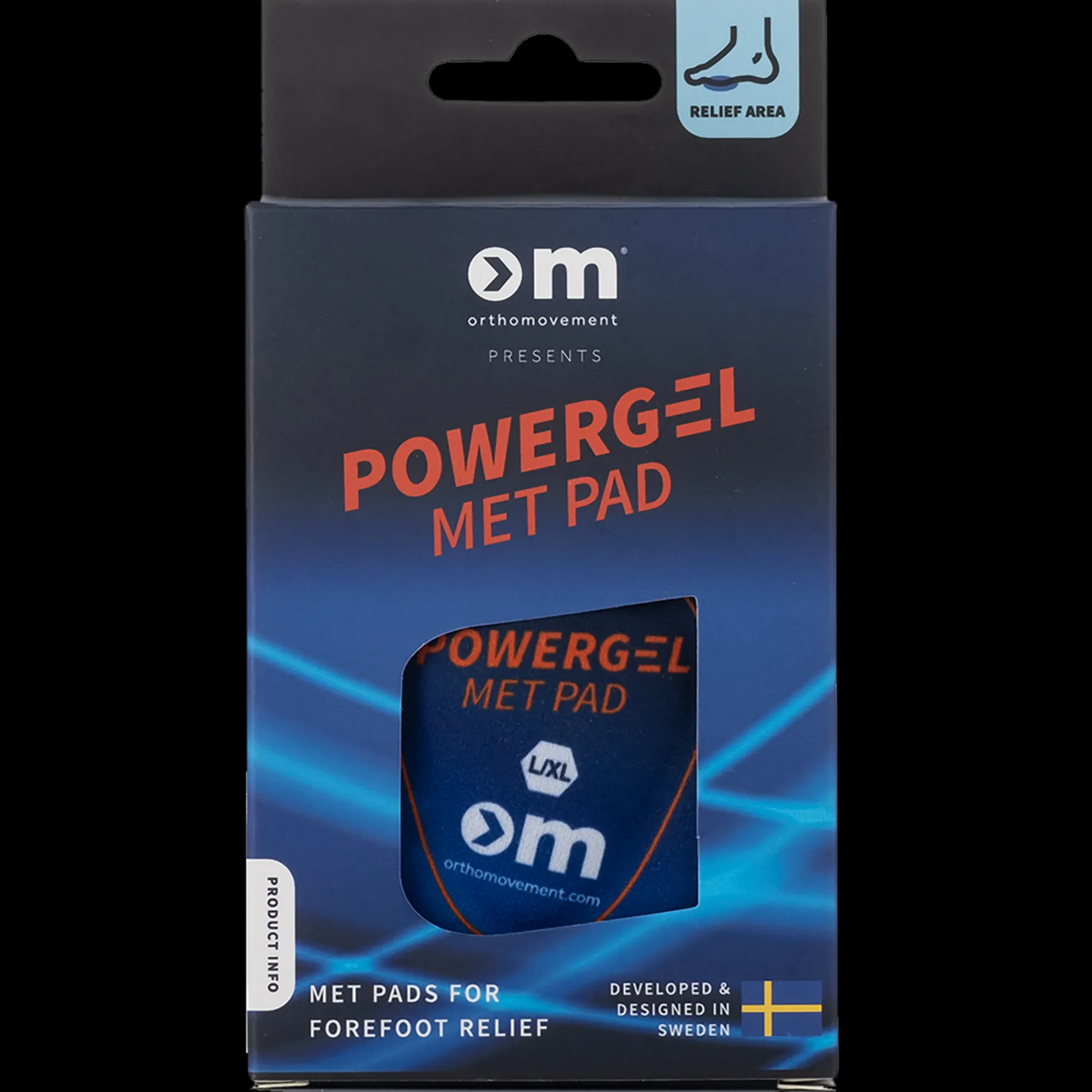 Om Met Pad - One Color, Powergel forfotpute - Fotstøtte - Om Met Pad - One Color, Powergel forfotpute