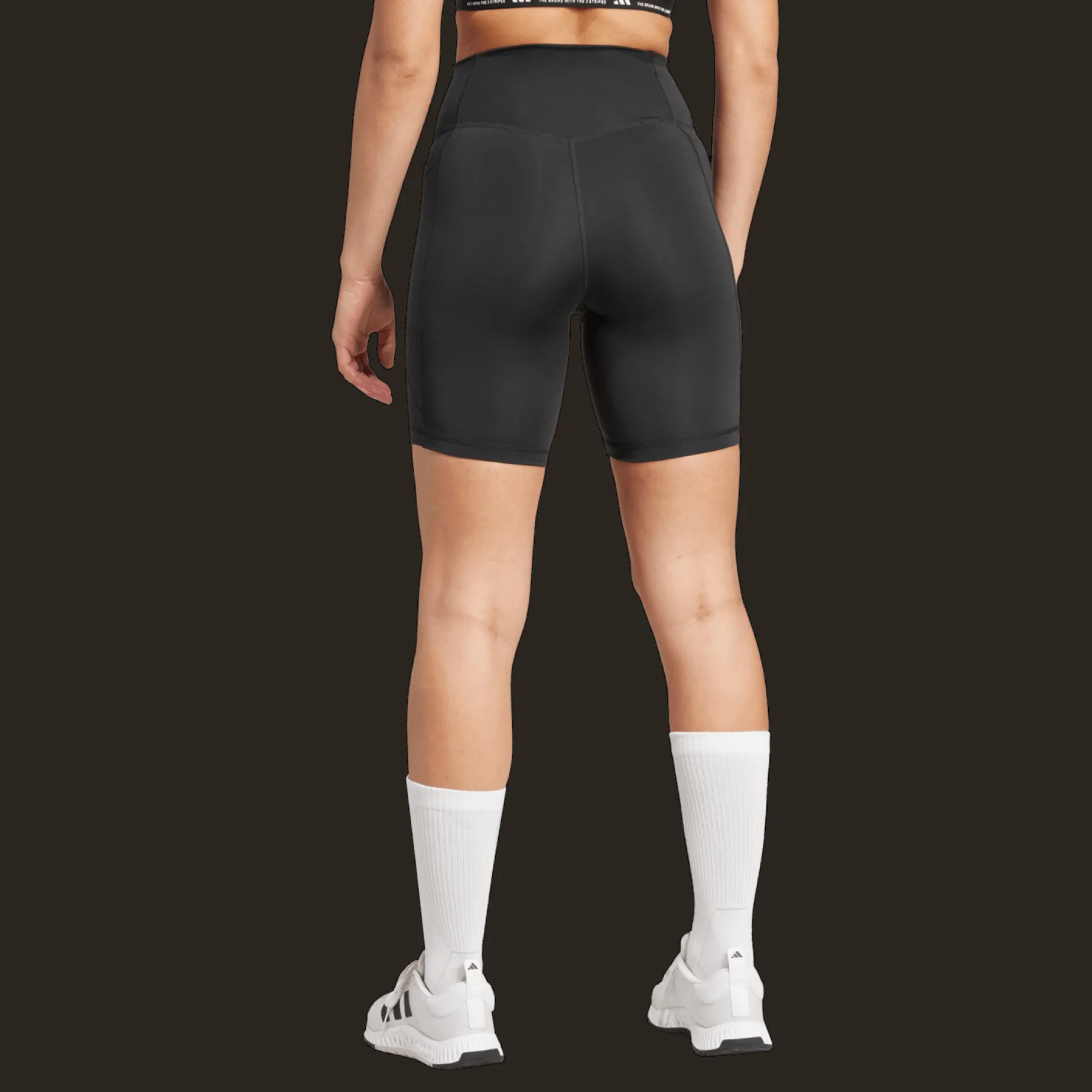 Optime Essentials Stash Pocket 7-Inch Short Leggings, treningsshorts, dame - Treningsshorts - Optime Essentials Stash Pocket 7-Inch Short Leggings, treningsshorts, dame