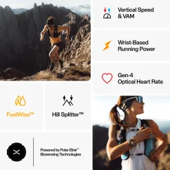 Polar Grit X2 Pro Titanium, smartklokke, multisportklokke - Pulsklokke - Polar Grit X2 Pro Titanium, smartklokke, multisportklokke