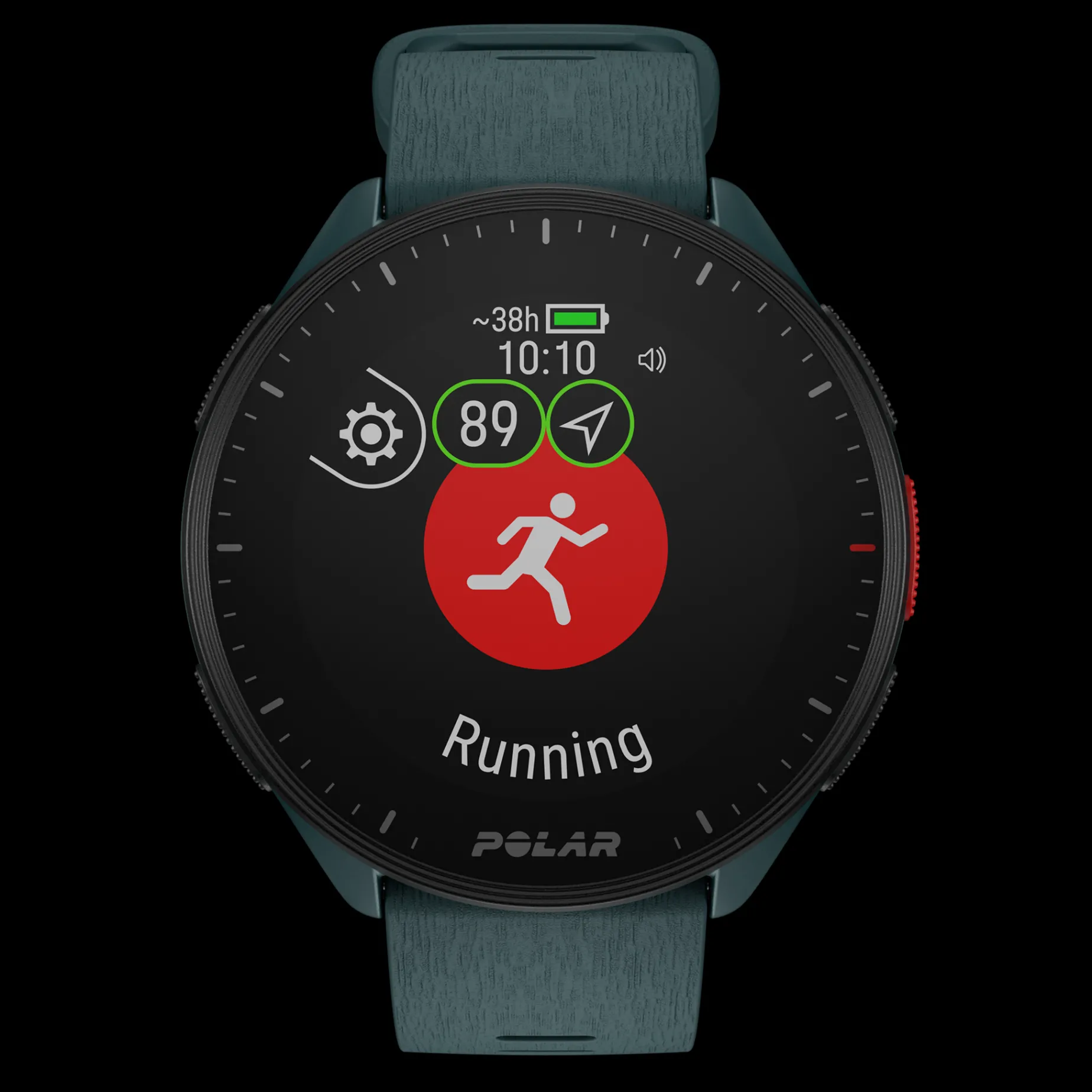 POLAR PACER TEAL/TEAL S-L, løpeklokke, unisex - Pulsklokke - POLAR PACER TEAL/TEAL S-L, løpeklokke, unisex