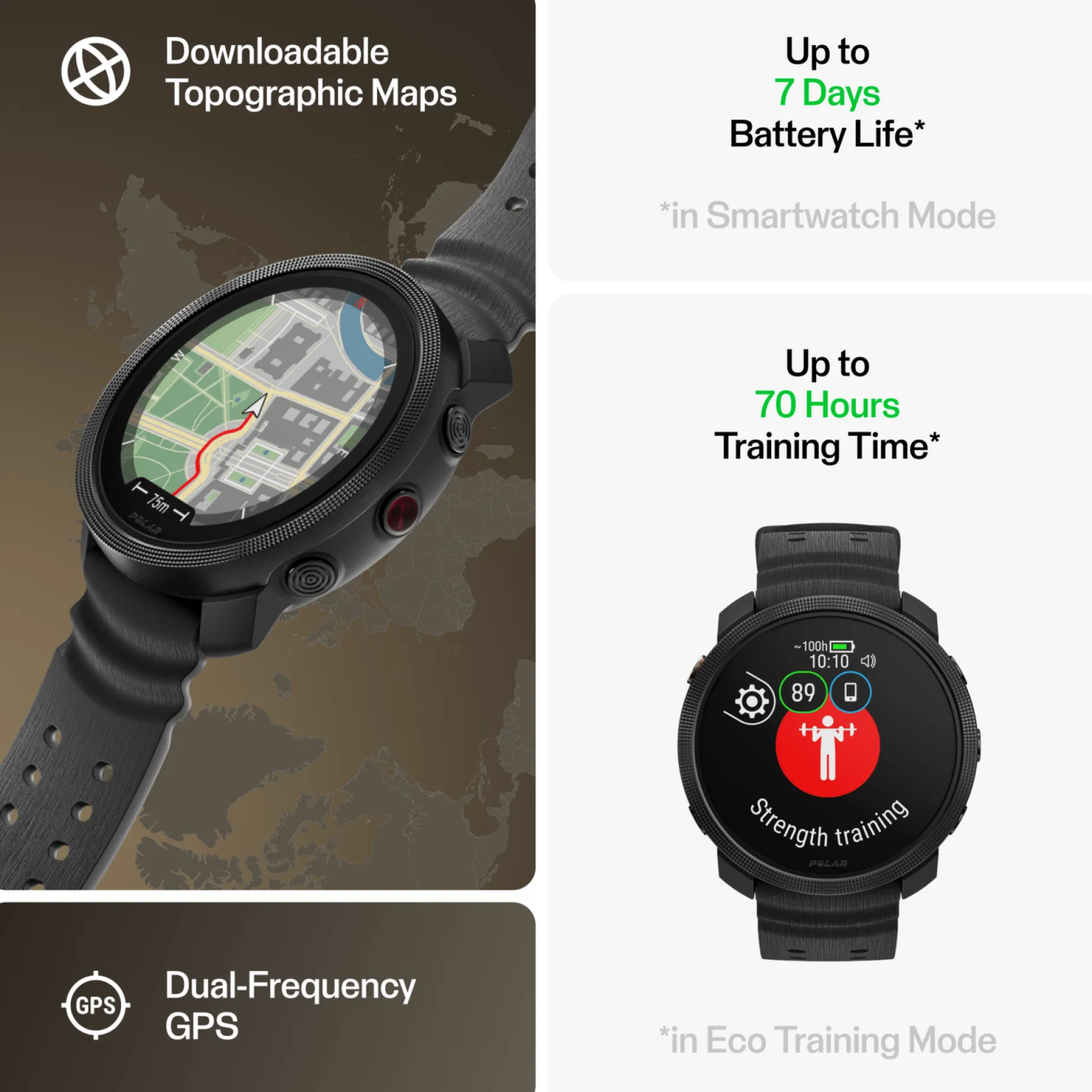 Polar Vantage M3 S-L, smartklokke - Pulsklokke - Polar Vantage M3 S-L, smartklokke