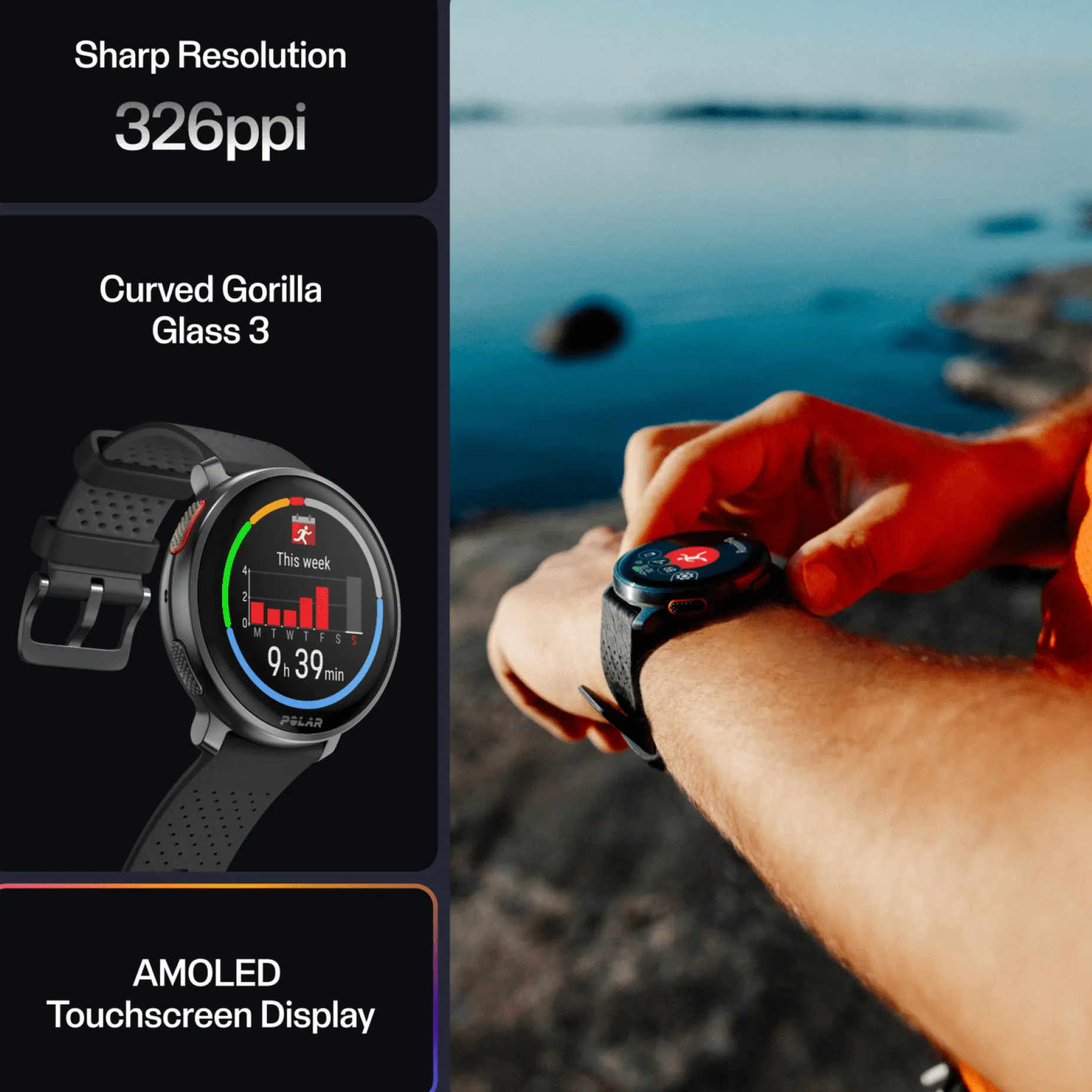 Polar Vantage V3 + HR, smartklokke + pulsbelte - Pulsklokke - Polar Vantage V3 + HR, smartklokke + pulsbelte