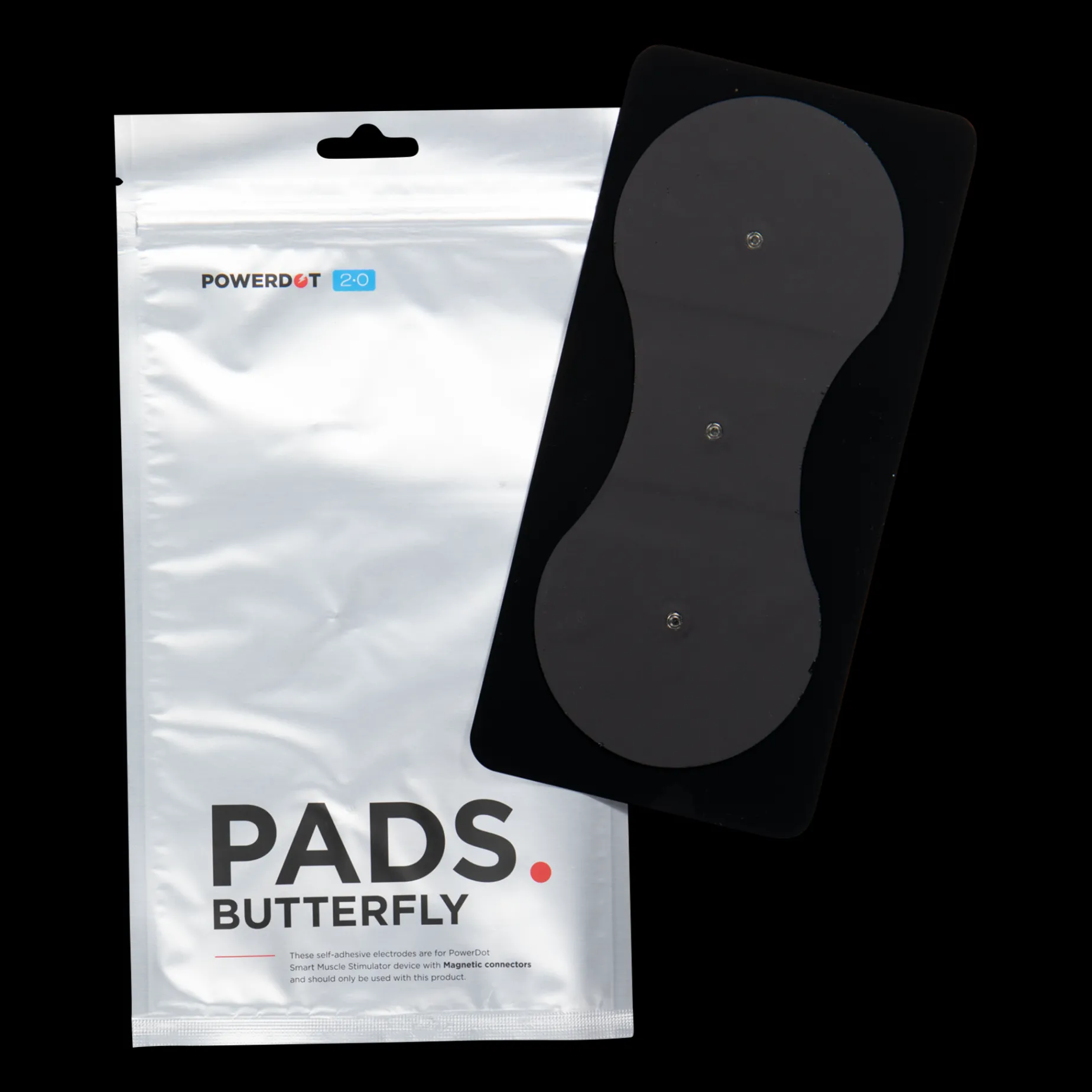 PowerDot Magnetic Pad Black Butterfly 2.0, elektropute - Massasje - PowerDot Magnetic Pad Black Butterfly 2.0, elektropute