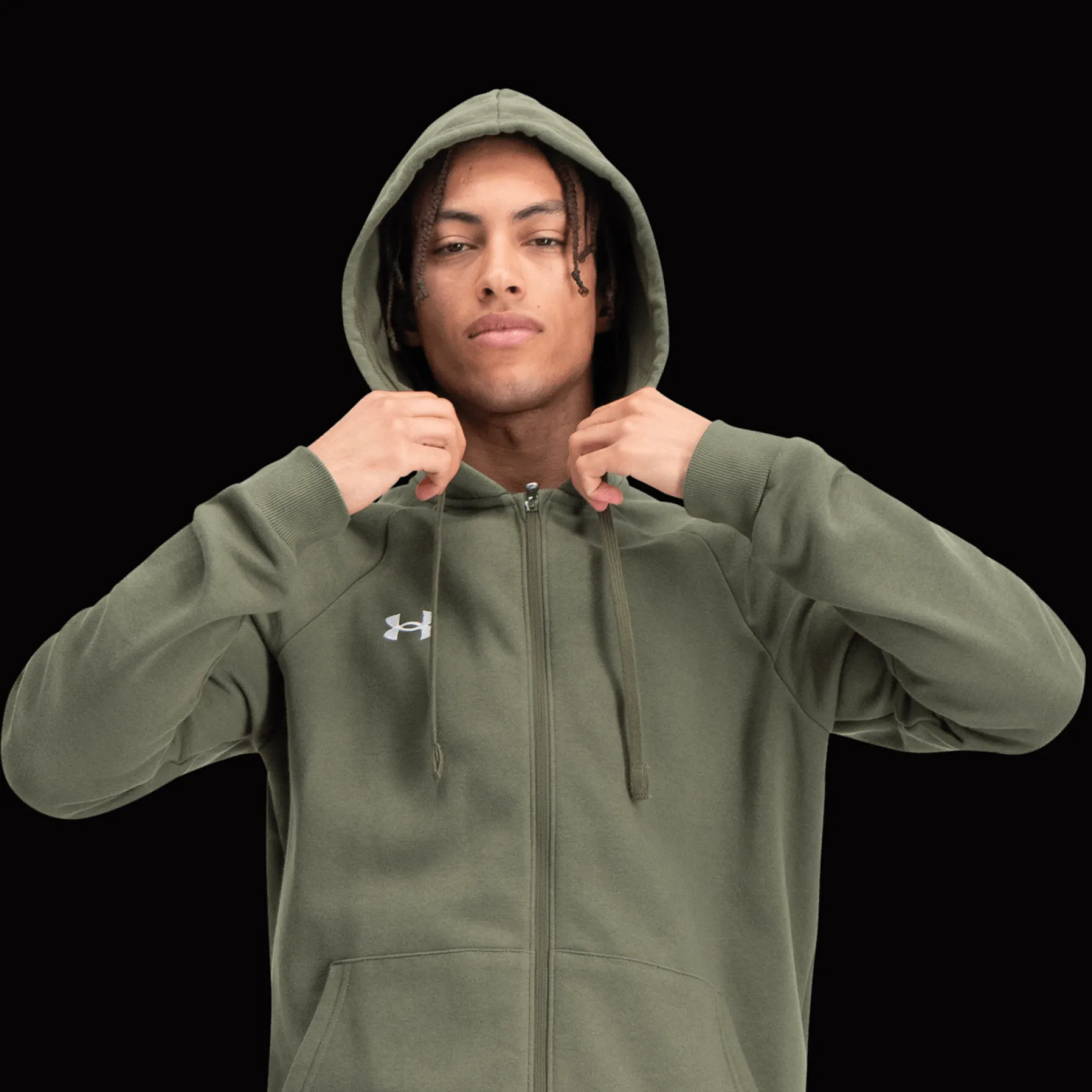 Rival Fleece Full Zip Hoodie, hettejakke, herre - Hettegenser - Rival Fleece Full Zip Hoodie, hettejakke, herre