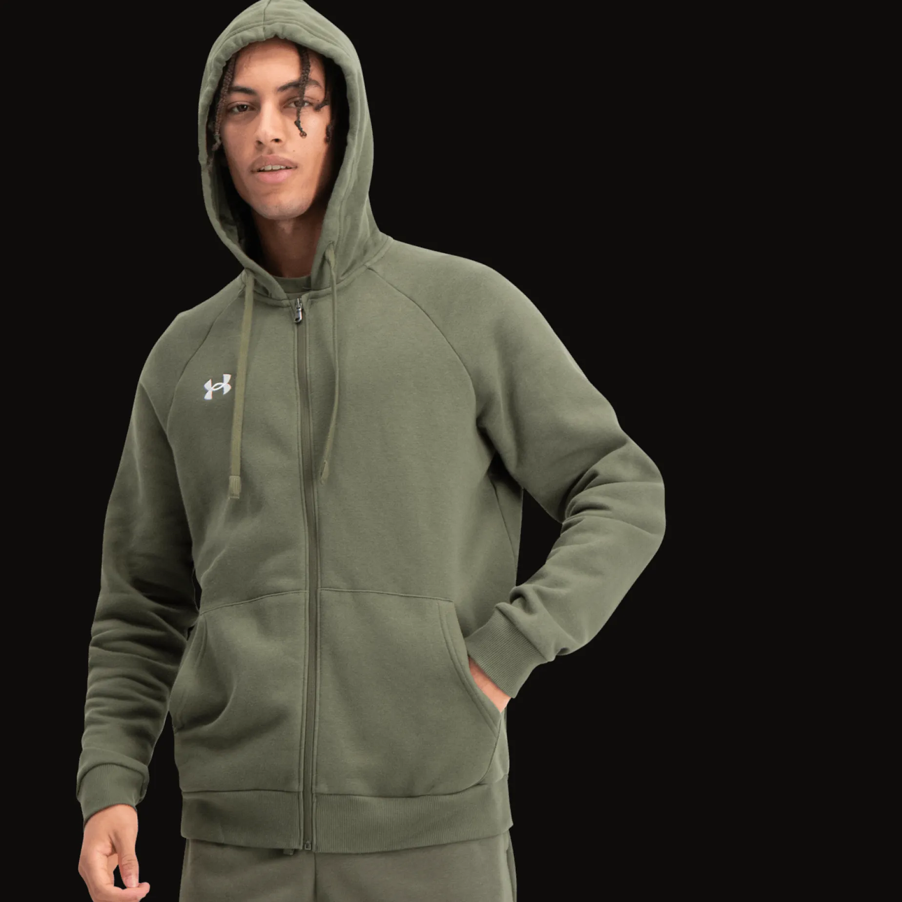 Rival Fleece Full Zip Hoodie, hettejakke, herre - Hettegenser - Rival Fleece Full Zip Hoodie, hettejakke, herre