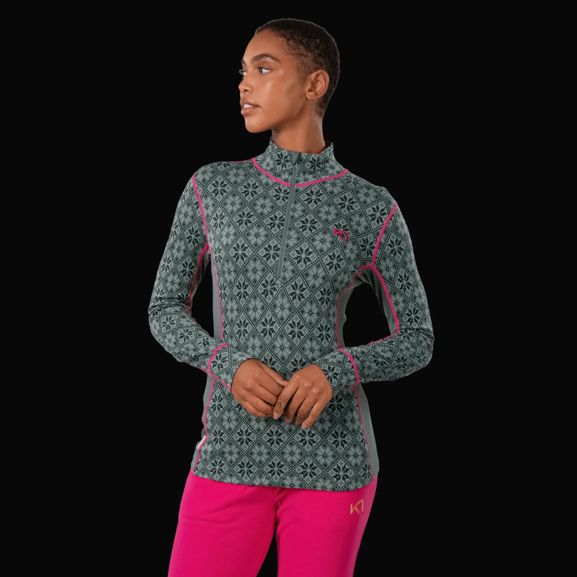 Rose Half Zip, ulltrøye, dame - Ullundertøy overdel dame - Rose Half Zip, ulltrøye, dame