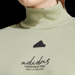 Signature Graphic Embroidery Fleece Crop Sweatshirt, genser, dame - Collegegenser - Signature Graphic Embroidery Fleece Crop Sweatshirt, genser, dame