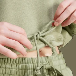 Signature Graphic Embroidery Fleece Crop Sweatshirt, genser, dame - Collegegenser - Signature Graphic Embroidery Fleece Crop Sweatshirt, genser, dame