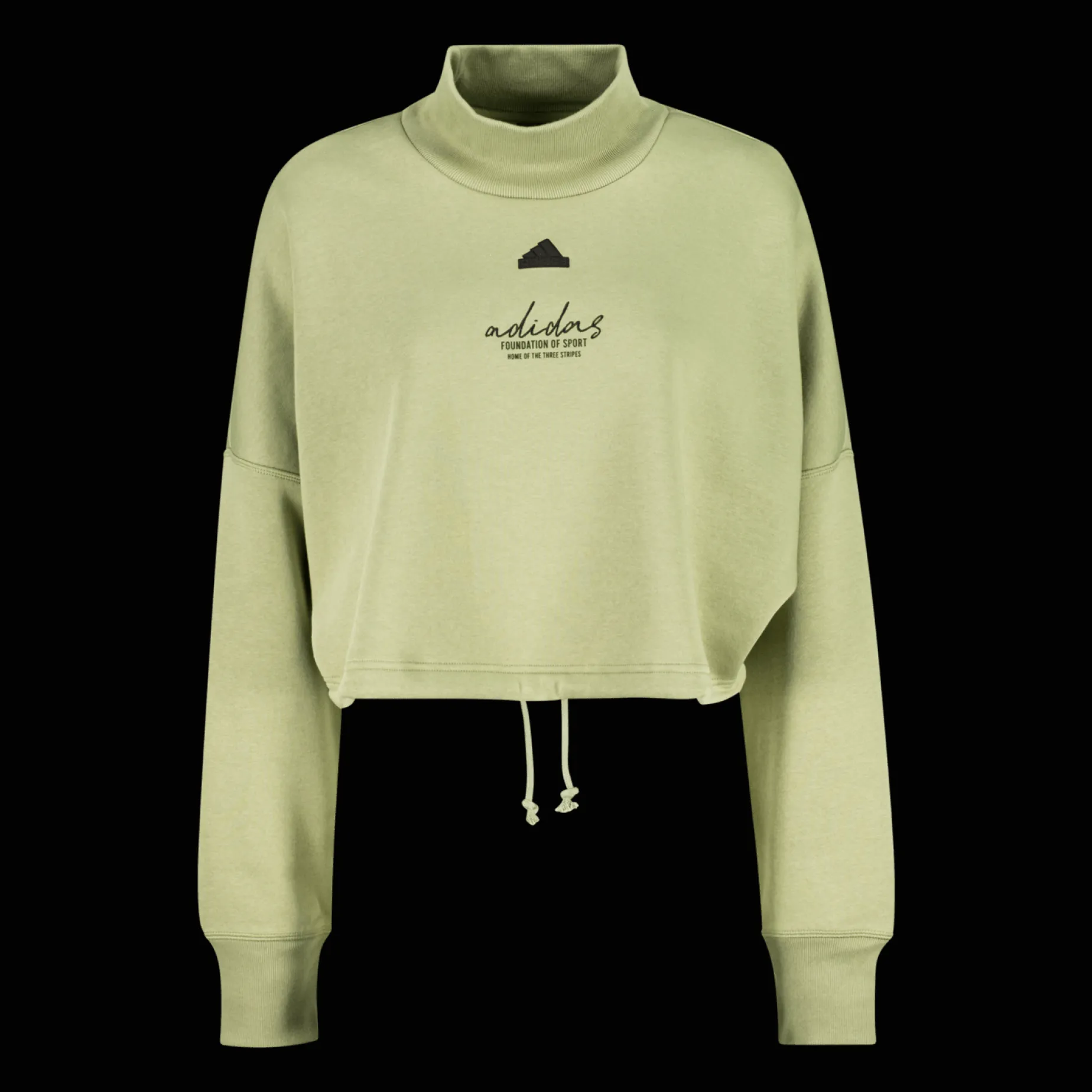 Signature Graphic Embroidery Fleece Crop Sweatshirt, genser, dame - Collegegenser - Signature Graphic Embroidery Fleece Crop Sweatshirt, genser, dame