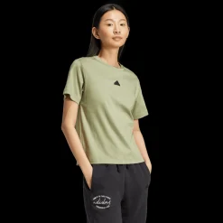 Signature Graphic Print T-Shirt, t-skjorte, dame - Fritids T-Skjorte - Signature Graphic Print T-Shirt, t-skjorte, dame