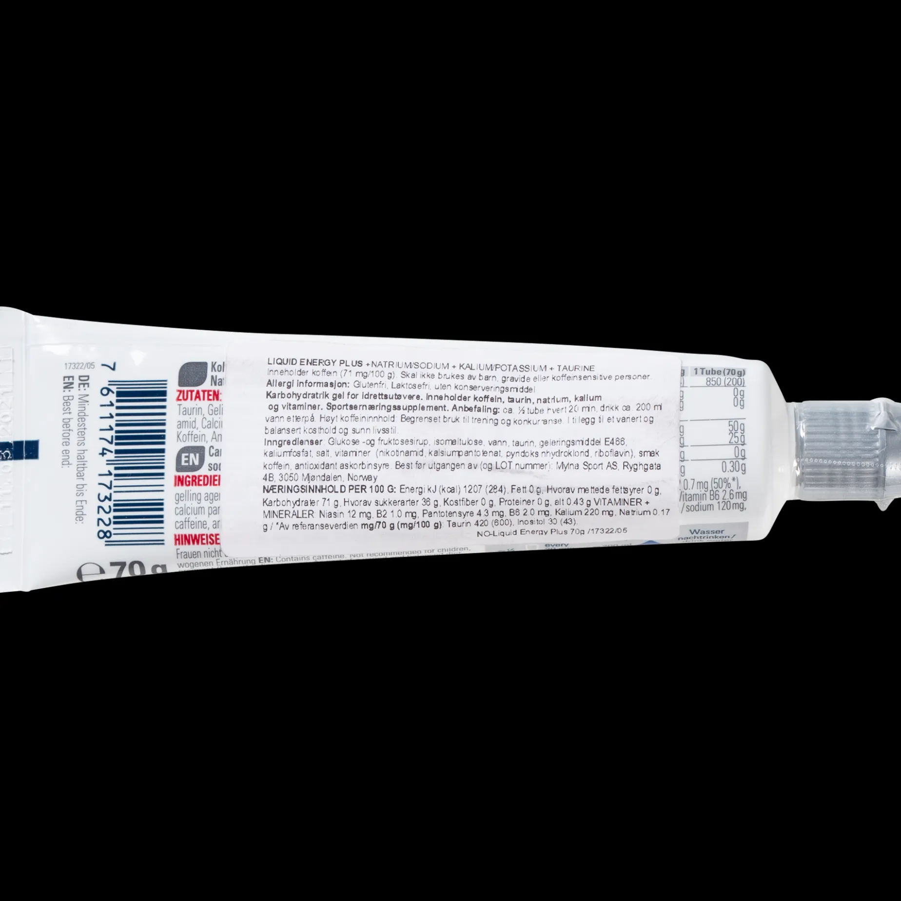 Sponser Liquid Energy Plus tube, energigel - Energigel - Sponser Liquid Energy Plus tube, energigel