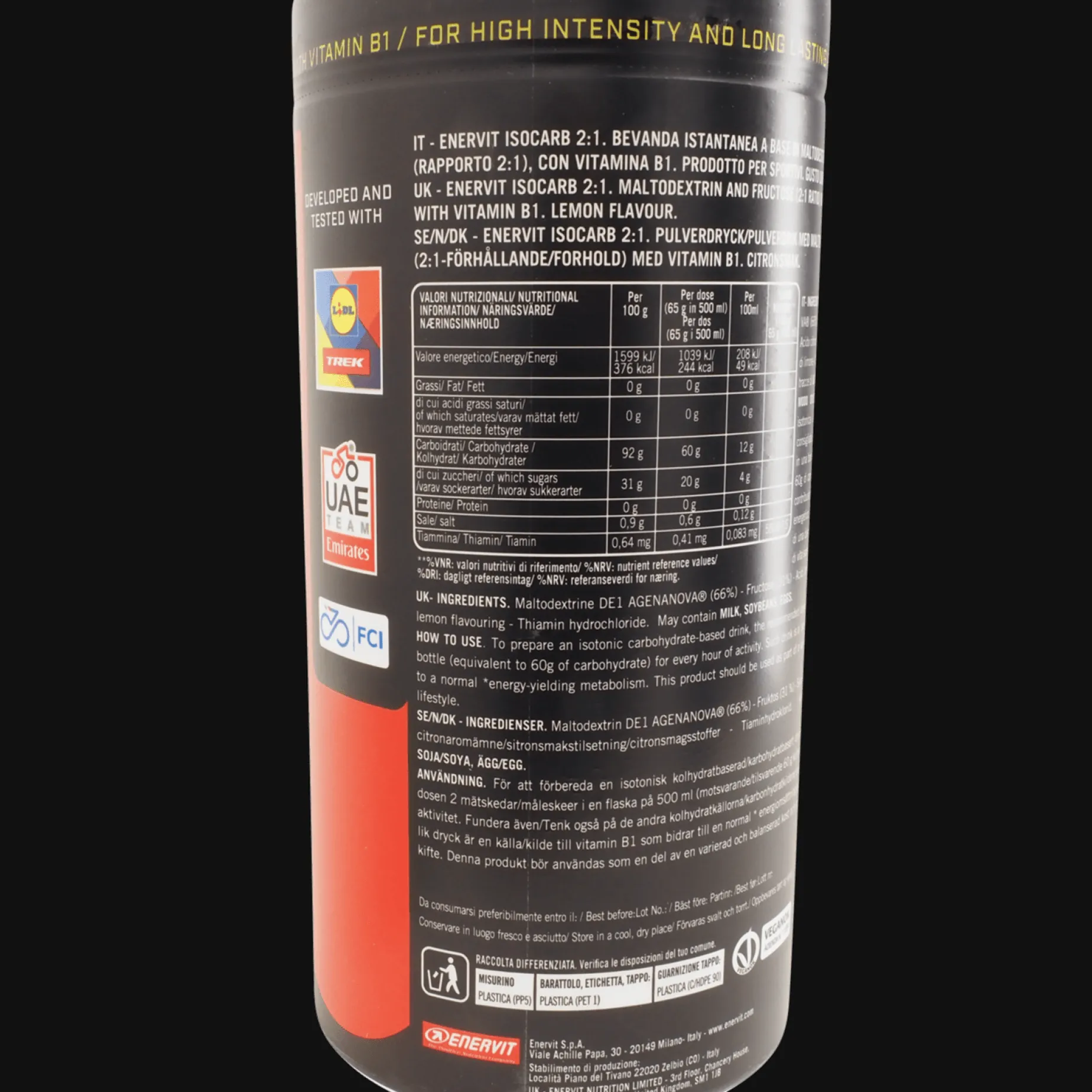 Sport Isocarb 2:1, sportsdrikk - Energigel - Sport Isocarb 2:1, sportsdrikk