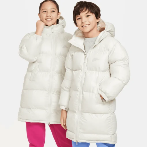 Sportswear Heavyweight Synthetic Fill Easy On, vinterjakke, junior - Fritidsjakke - Sportswear Heavyweight Synthetic Fill Easy On, vinterjakke, junior