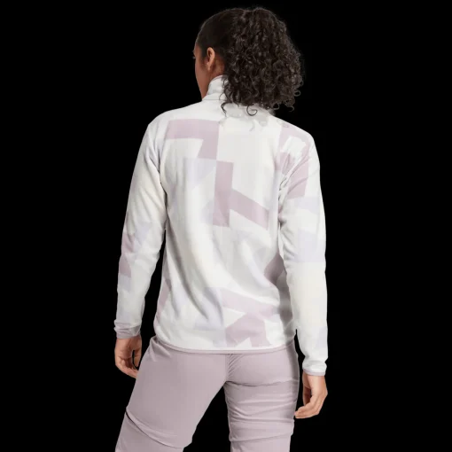 Terrex Multi Printed Full-Zip Fleece Jacket, fleecejakke, dame - Mellomlagsjakke - Terrex Multi Printed Full-Zip Fleece Jacket, fleecejakke, dame
