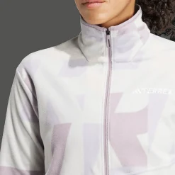 Terrex Multi Printed Full-Zip Fleece Jacket, fleecejakke, dame - Mellomlagsjakke - Terrex Multi Printed Full-Zip Fleece Jacket, fleecejakke, dame