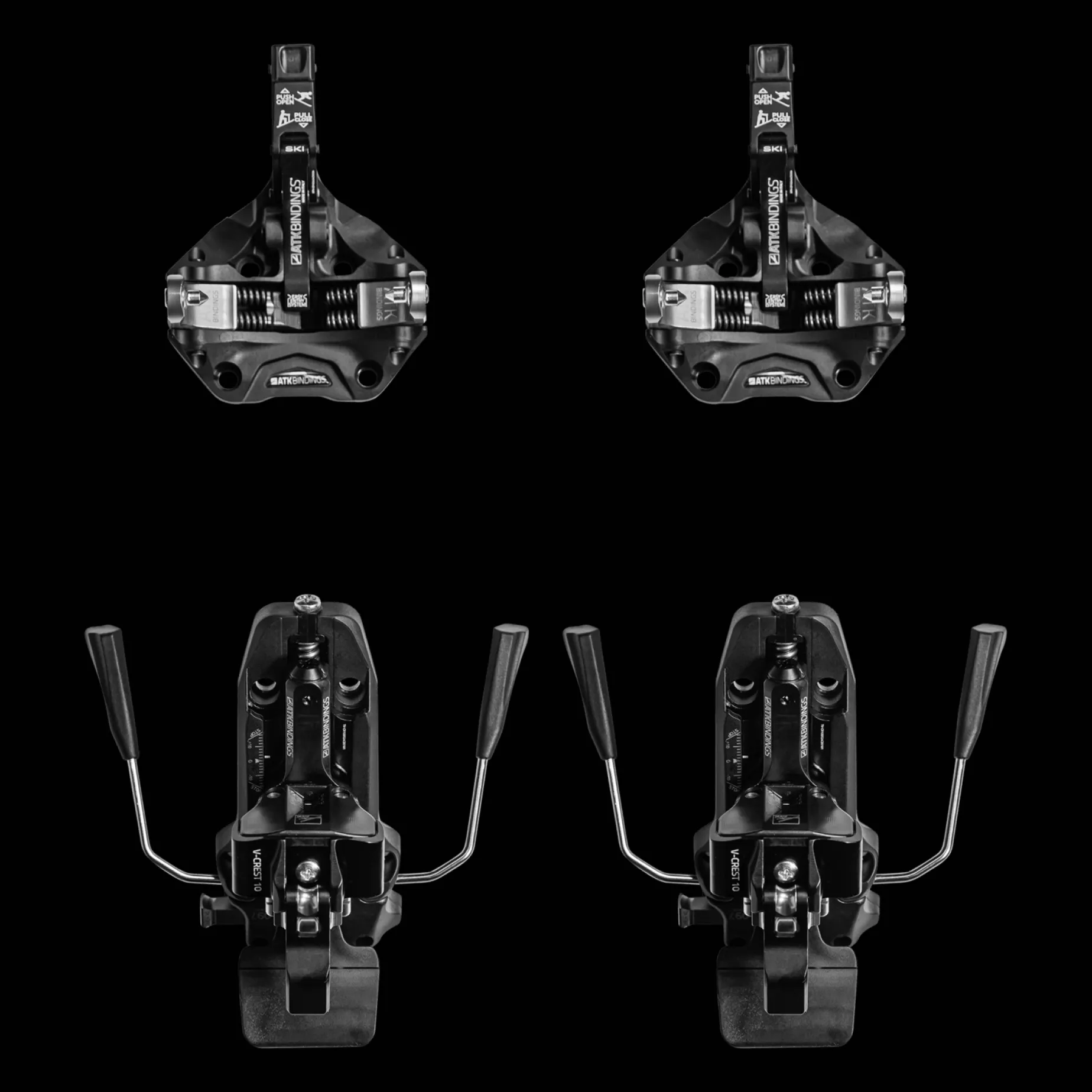 Touring Bindings V-CREST 10 BR 97mm 24/25, touring alpinbindinger, unisex - Toppturbindninger - Touring Bindings V-CREST 10 BR 97mm 24/25, touring alpinbindinger, unisex
