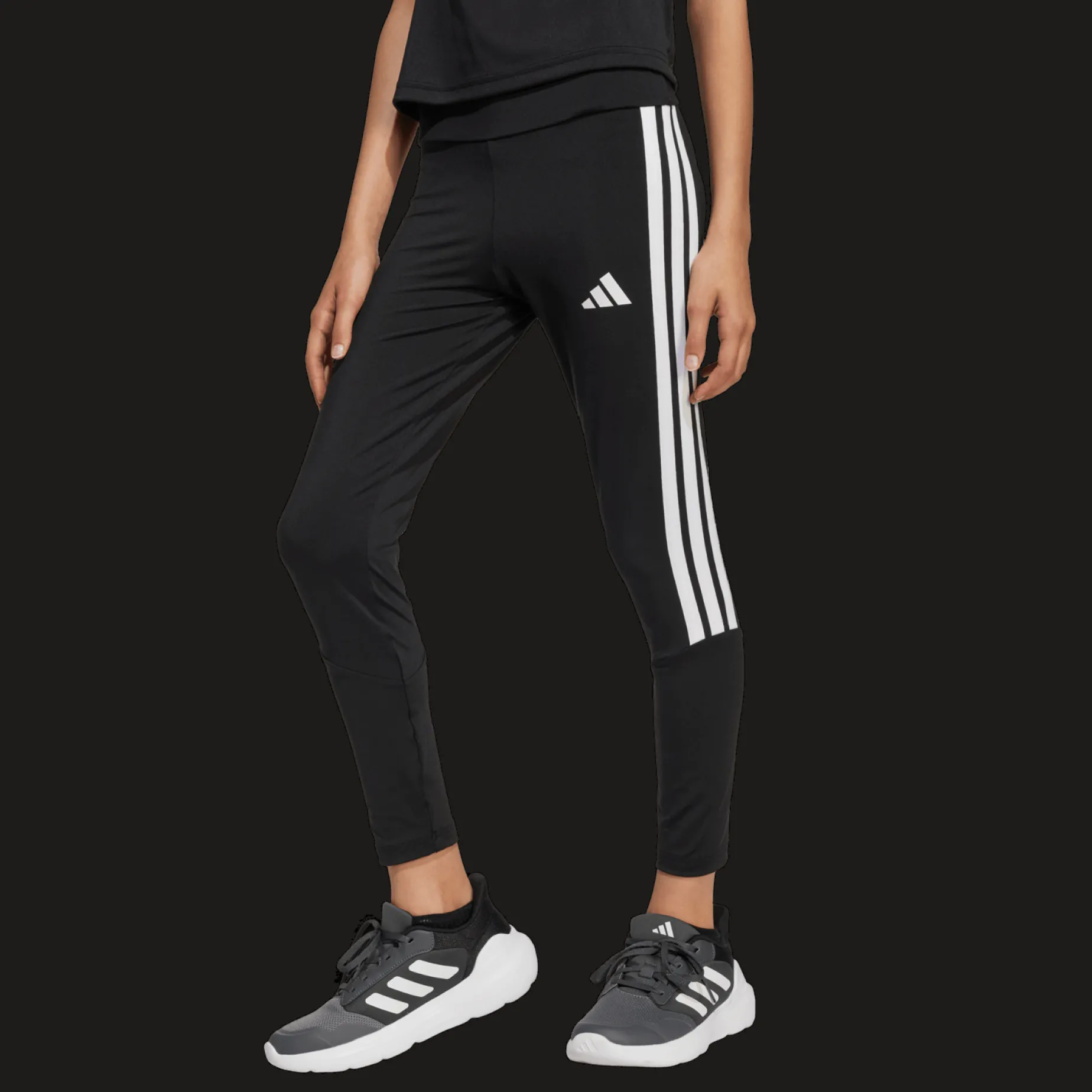Train Essentials 3-Stripes Leggings, treningstights, junior - Treningsbukser & Tights - Train Essentials 3-Stripes Leggings, treningstights, junior