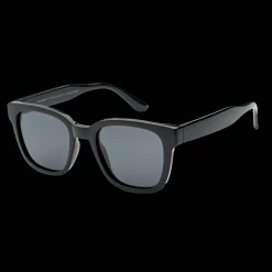 013 Waye Shiny Black Frame With Smoke Lens, solbriller, unisex - Fritidsbriller - 013 Waye Shiny Black Frame With Smoke Lens, solbriller, unisex